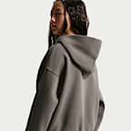 Nike Sportswear Studio Fleece Oldrr Kids' (Girls') Oversized Full-Zip Hoodie