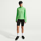 Μπλούζα Dri-FIT Nike Miler με φερμουάρ στο μισό μήκος για μεγάλα παιδιά
