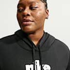 Sudadera con gorro sin cierre Nike Sportswear para mujer Club Fleece (talla grande)
