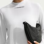 Nike Sportswear Women's Loose Sheer Slub Mesh Long-Sleeve Top