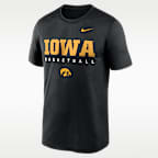 Playera universitaria Nike Dri-FIT para hombre Iowa Courtside Basketball Legend