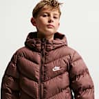 Chamarra acolchada Therma-FIT holgada para niños talla grande Nike Sportswear All Day Play