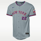 Jersey Nike de la MLB Stadium para niños talla grande Juan Soto New York Mets