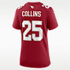 Jersey de fútbol americano Nike de la NFL Game para mujer Zaven Collins Arizona Cardinals