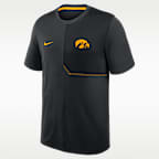 Iowa Sideline Coach Men's Nike Dri-FIT College Top