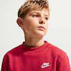 Sudadera para niños talla grande Nike Sportswear Club Fleece