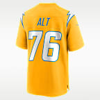 Joe Alt Los Angeles Chargers Men's Nike NFL Game Jersey