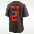 Jersey Nike de la NFL Game para hombre Shedeur Sanders Cleveland Browns