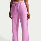 Pants de tiro alto de pierna amplia para mujer Nike Sportswear Phoenix Fleece