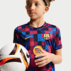 FC Barcelona Younger Kids' Nike Dri-FIT Football Pre-Match Top