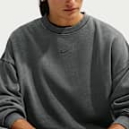 Sudadera de cuello redondo oversized para mujer Nike Studio Fleece Medium Weight
