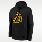 Sudadera con gorro de tejido Fleece para niños talla grande de los Los Ángeles Lakers Club Fleece City Edition