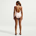 Fato de banho com decote largo Nike Swim Effortless Essential para mulher