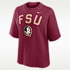 Florida State Arch Over Logo Boxy Women's Nike College T-Shirt