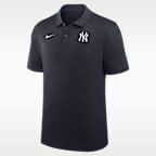 New York Yankees Authentic Collection Striped Victory Men's Nike Dri-FIT MLB Polo