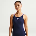 Traje de baño de una sola pieza con diseño Fastback para mujer Nike Swim HydraStrong
