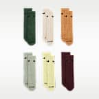 Meias de cano médio Dri-FIT Nike Performance Basics para criança (6 pares)