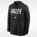 Philadelphia Eagles Sideline Men's Nike Dri-FIT NFL Long-Sleeve Hooded Top