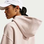 Nike Studio Fleece Medium Weight Women's Oversized Sweatshirt Logo Hoodie