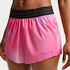 Short de running taille mi-haute avec sous-short intégré Dri-FIT Nike Swift 6 cm pour femme