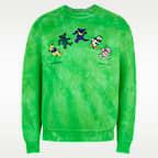 "Grateful Duck" Men's Tie-Dye Crew-Neck Sweatshirt