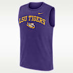 LSU Primetime Arch Legend Men's Nike Dri-FIT College Muscle Tank Top