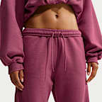 Nike Studio Fleece Medium Weight Women's Loose Pleated Snap Pants