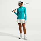 Playera de golf Dri-FIT con cierre de 1/4 para mujer Nike Victory