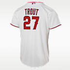 Mike Trout Los Angeles Angels Baseline Big Kids' Nike MLB Home Replica Jersey