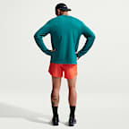 Langærmet Nike Miler Dri-FIT UV Protection Winterized-løbeoverdel til mænd