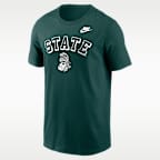 Playera universitaria Nike para hombre Michigan State Legacy Nickname