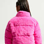 Nike Little Kids' Quilted Faux Fur Jacket