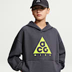 Sudadera con gorro de tejido Fleece para niños talla grande Nike ACG