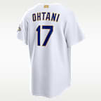 Shohei Ohtani Los Angeles Dodgers 2025 World Series Champion Gold Series Men's Nike MLB Stadium Jersey
