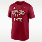 Playera universitaria Nike Dri-FIT para hombre Alabama Primetime Arch Mantra Legend