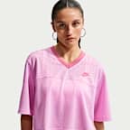 Nike Sportswear Women's Oversized Heritage Cropped Mesh Jersey