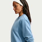 Sudadera de cuello redondo para mujer Nike Studio Fleece Lightweight "French Terry"