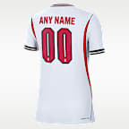 Jersey By You de fútbol Nike Aero-FIT Authentic personalizable para mujer Inglaterra local 2026 Match