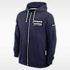 New England Patriots Utility Player Sideline Men's Nike Dri-FIT NFL Full-Zip Hoodie
