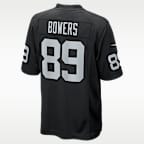 Brock Bowers Las Vegas Raiders Men's Nike NFL Game Jersey