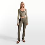 NikeSKIMS Ribbed Seamless Women's 34" Straight Leggings