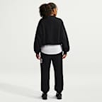 Nike Studio Fleece Medium Weight Women's Oversized Cropped Crew-Neck Sweatshirt