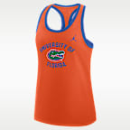 Camiseta de tirantes universitaria marca Jordan con espalda deportiva para mujer Florida Uni Name