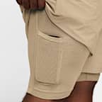 Shorts versátiles Dri-FIT de 18 cm 2 en 1 para hombre Nike Unlimited