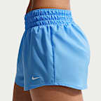 Nike One Dri-FIT-Shorts mit mittelhohem Bund und Futter für Damen (ca. 7,5 cm)