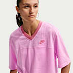 Nike Sportswear Women's Oversized Heritage Cropped Mesh Jersey