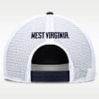 Gorra de rejilla universitaria Nike ajustable para hombre West Virginia Sideline Gameday Rope