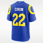Jersey Nike de la NFL Game para hombre Kyren Williams Los Angeles Rams