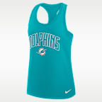 Miami Dolphins Primetime Women's Nike Dri-FIT NFL Racerback Tank Top