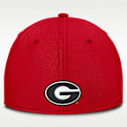 Gorra universitaria Nike Dri-FIT para hombre Georgia Classic Swooshflex